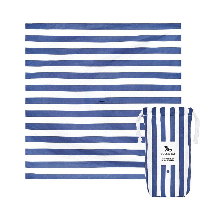 Dock & Bay Beach Blanket Large - Whitsunday Blue image number 0